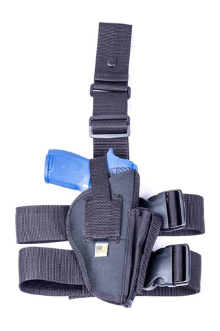 NTAC03 · Premium Nylon Thigh Holster with Mag Pouch