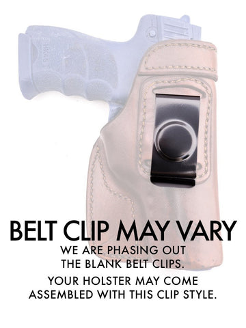 OUTBAGS USA Full Grain Leather IWB Holster For Kahr P380 With Crimson Trace Laser - Right Hand, Brown, Handmade In USA