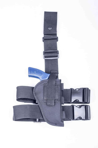 NTAC08 · Premium Nylon Thigh Holster with Ammo Loops · For most 2.5-3" 6-shot revolvers