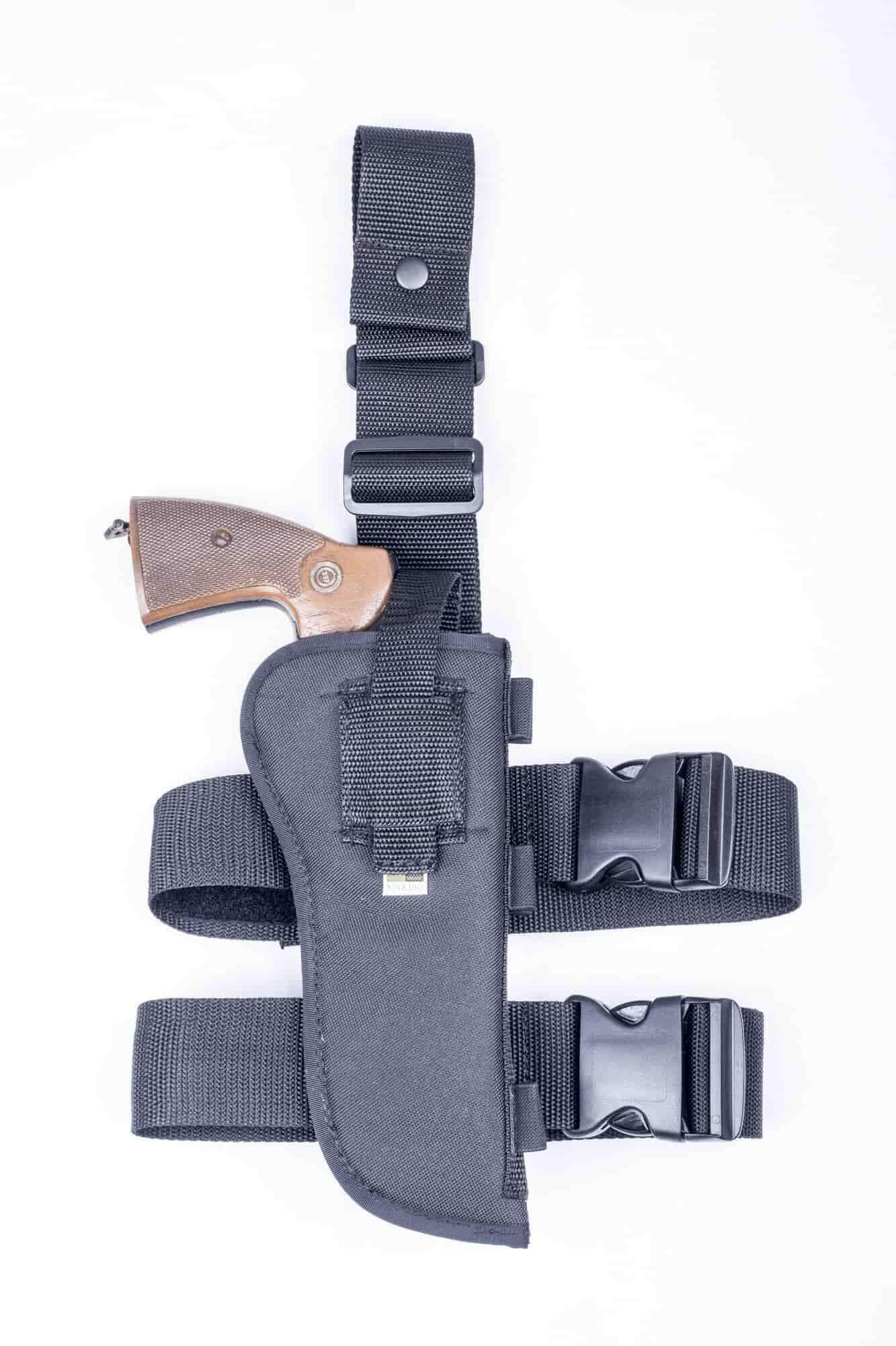 Right Drop Leg Holster Adjustable Tactical Pistol Thigh Holster with Mag  Pouch